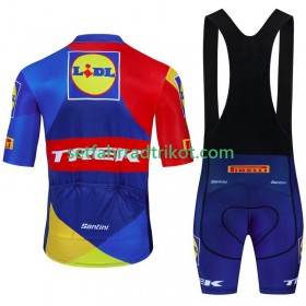 Trek Lidl Fahrradbekleidung Radtrikot Kurzarm + Trägershorts 2024
